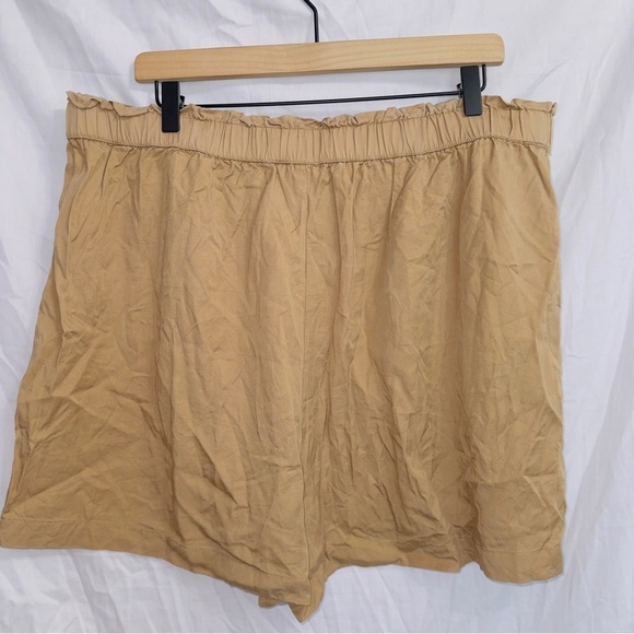 Lucky Brand Brown High Waisted Elastic Waistband Stretchy Casual Shorts size XL - Picture 5 of 5